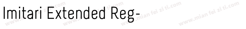 Imitari Extended Reg字体转换